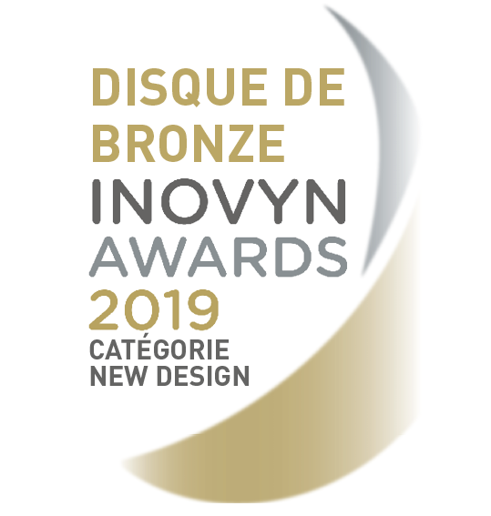 Logo disque de bronze