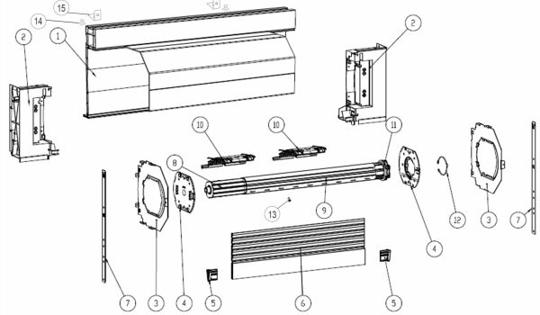 Montage Moteur Somfy Demi linteau Irys Doc technique 2B2F